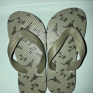 Dinosaur Print Flip Flops boys